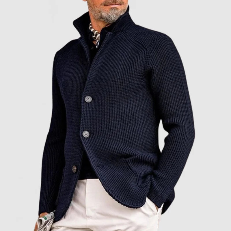 Heren knitted cardigan met zakken