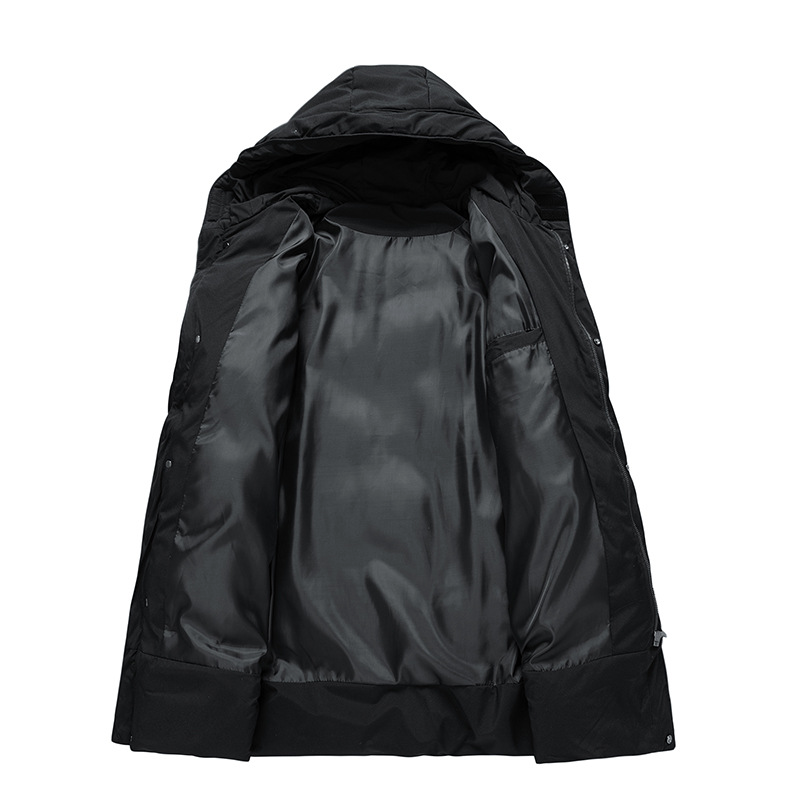 Heren padded long winter jacket