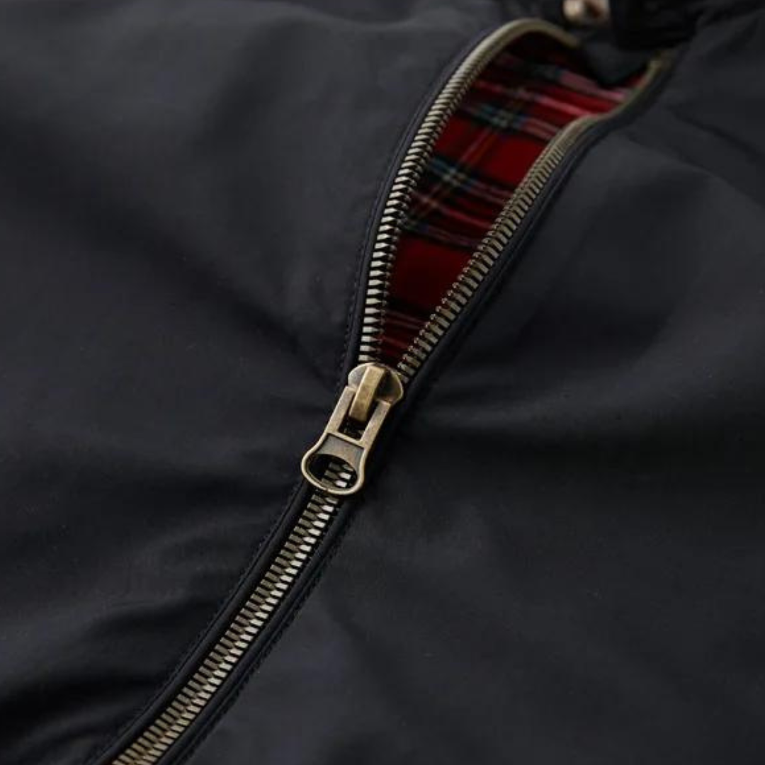 Heren Harrington jas met tartanvoering