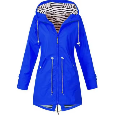 Dames regenjas waterdicht met capuchon