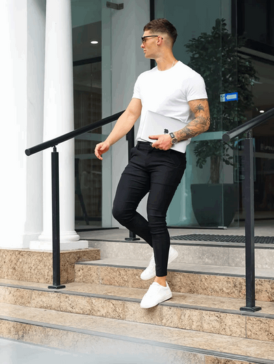 Heren Slim Fit Stretch Broek