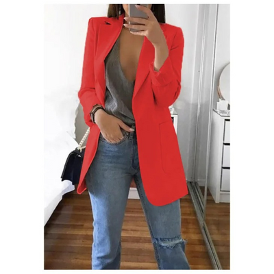 Dames Blazer Met Tijdloze Elegantie