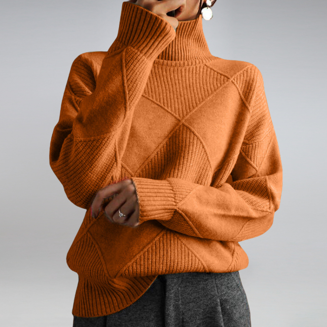 Dames turtleneck pullover kasjmier