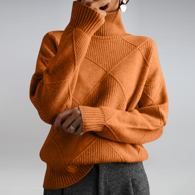 Dames turtleneck pullover kasjmier