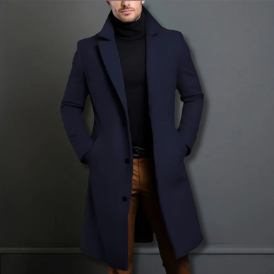 Heren klassieke overcoat tailored fit