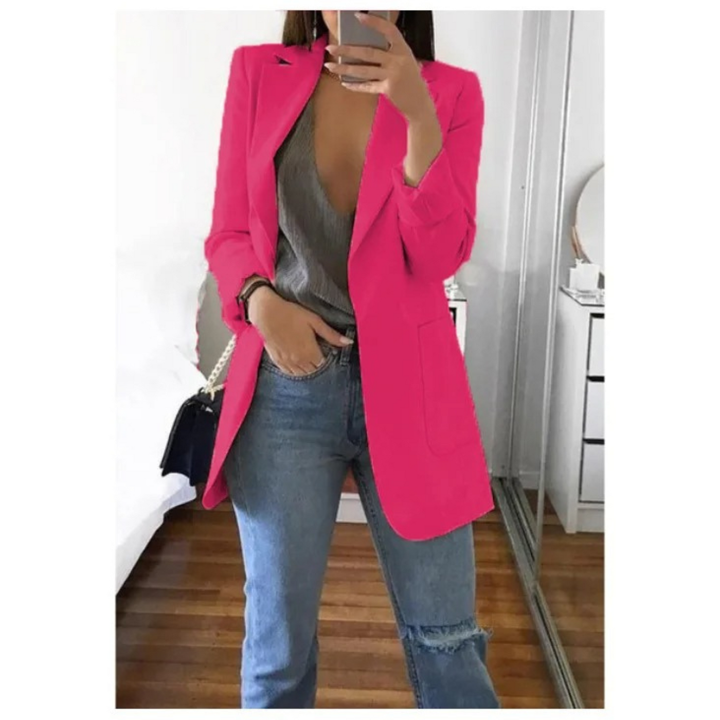 Dames Blazer Met Tijdloze Elegantie