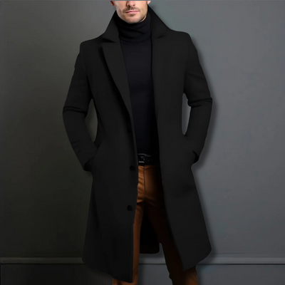 Heren klassieke overcoat tailored fit