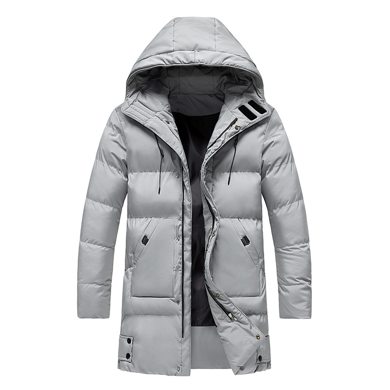Heren padded long winter jacket