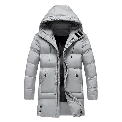 Heren padded long winter jacket