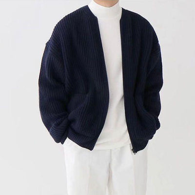 Heren gebreid cardigan in modern design