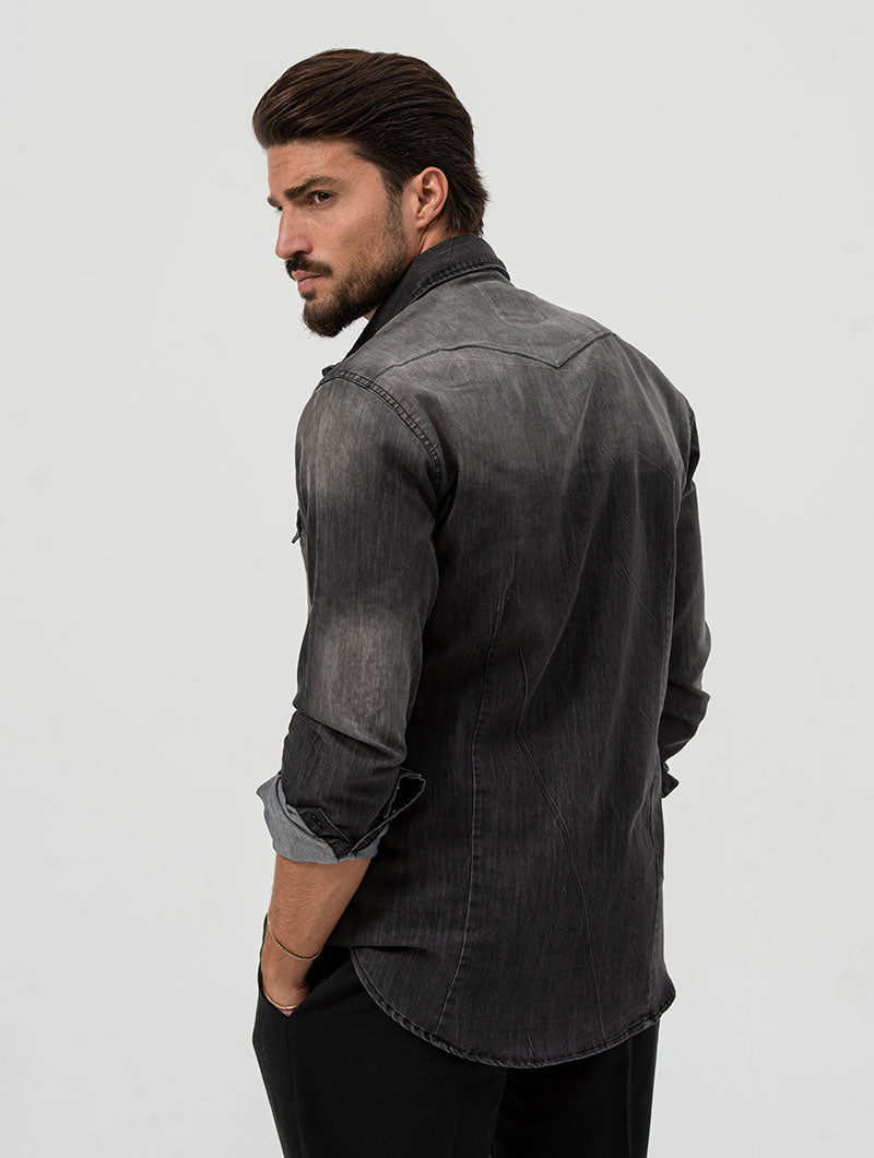 Heren Overshirt Met Opgestikte Zakken