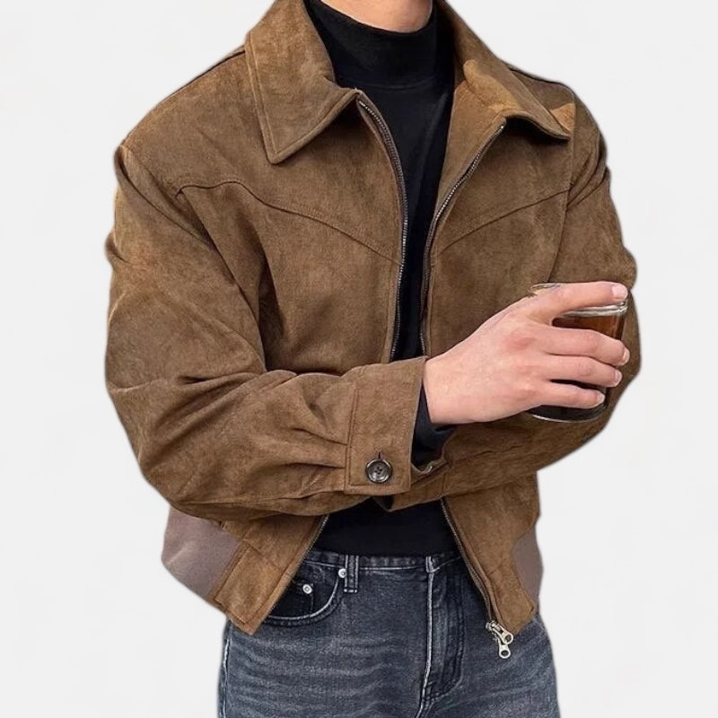 Heren Vintage Leren Jack Tijdloos
