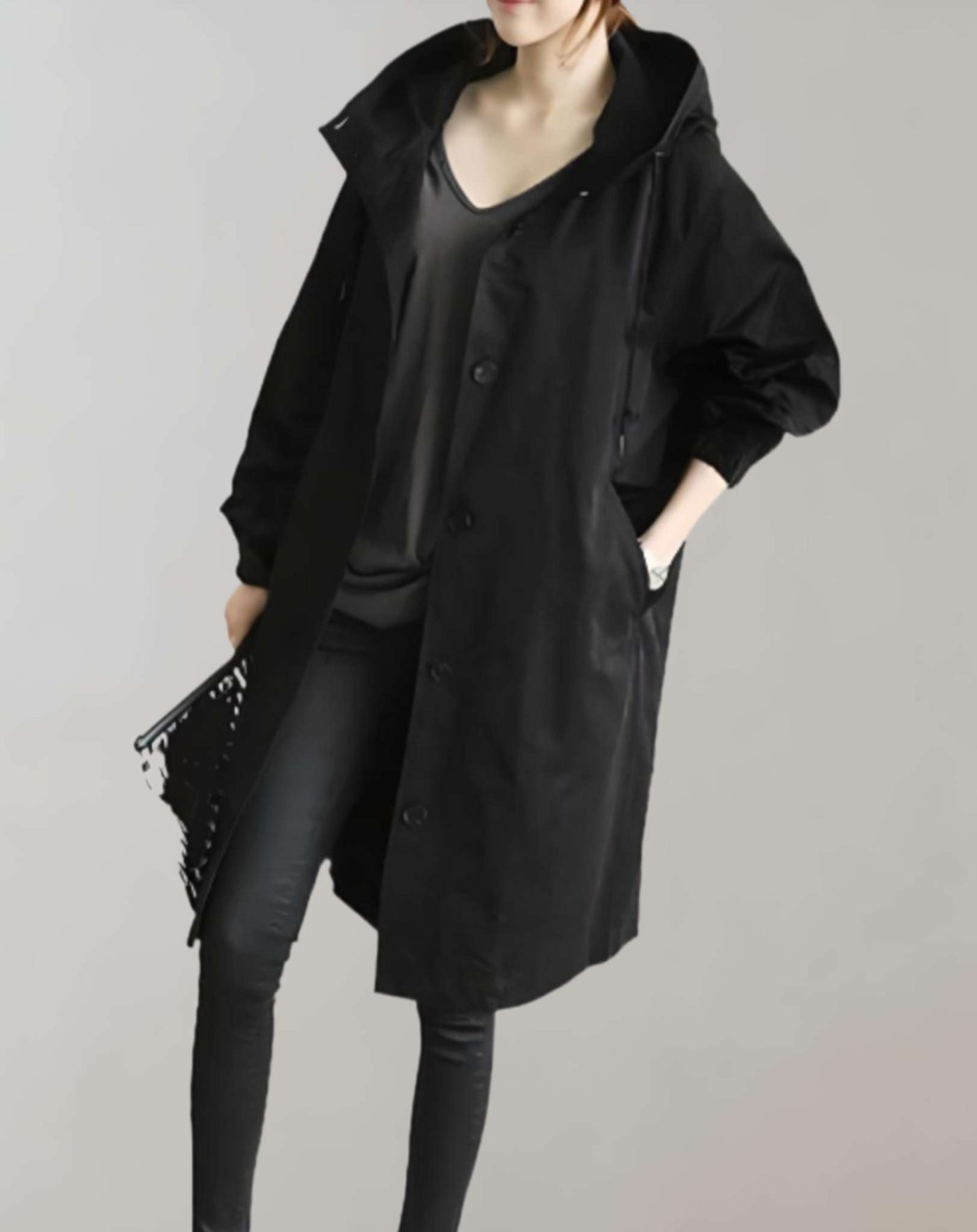 Dames Trenchcoat Losse Pasvorm