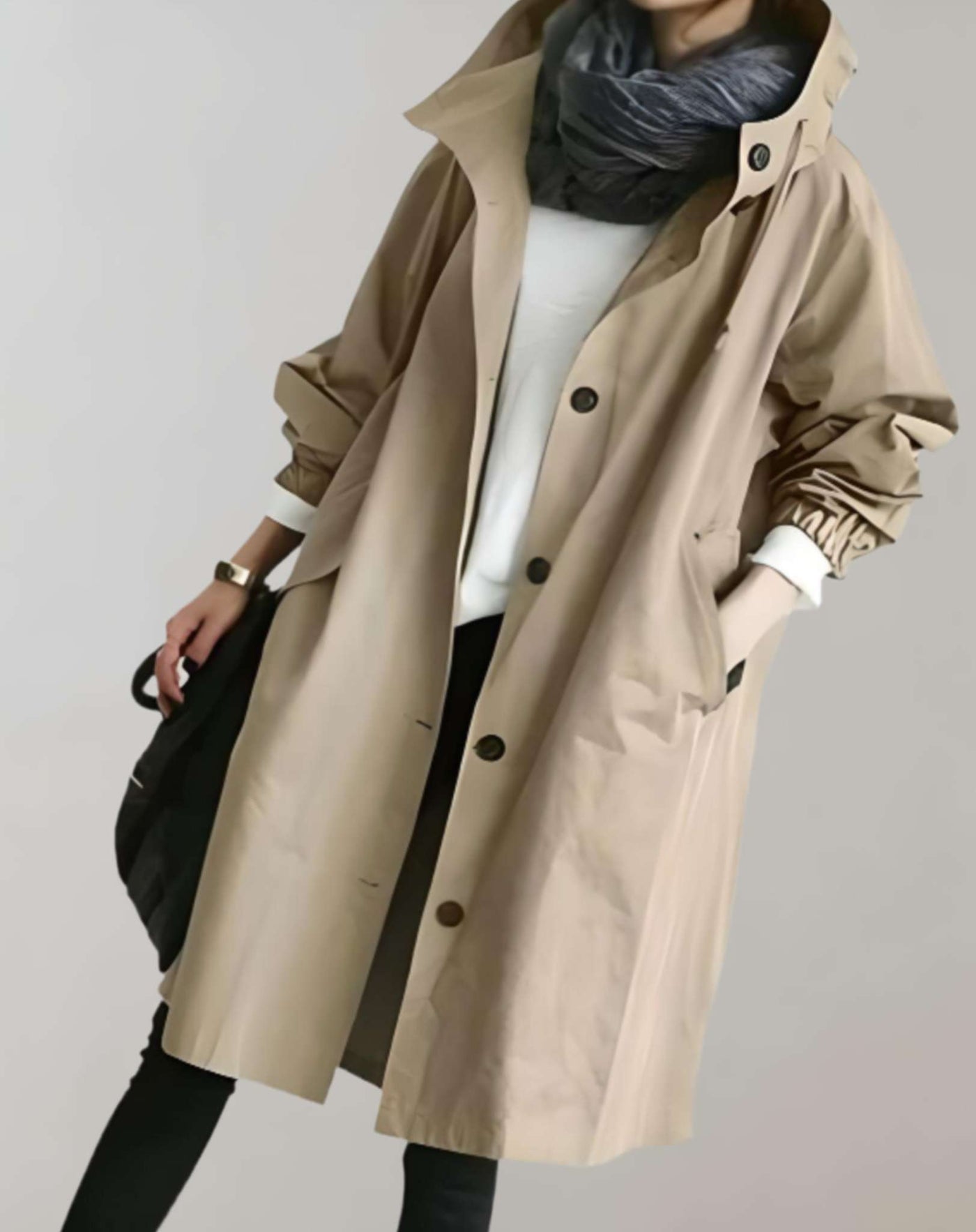 Dames Trenchcoat Losse Pasvorm