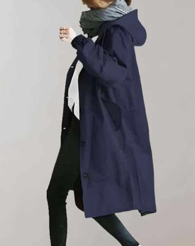 Dames Trenchcoat Losse Pasvorm