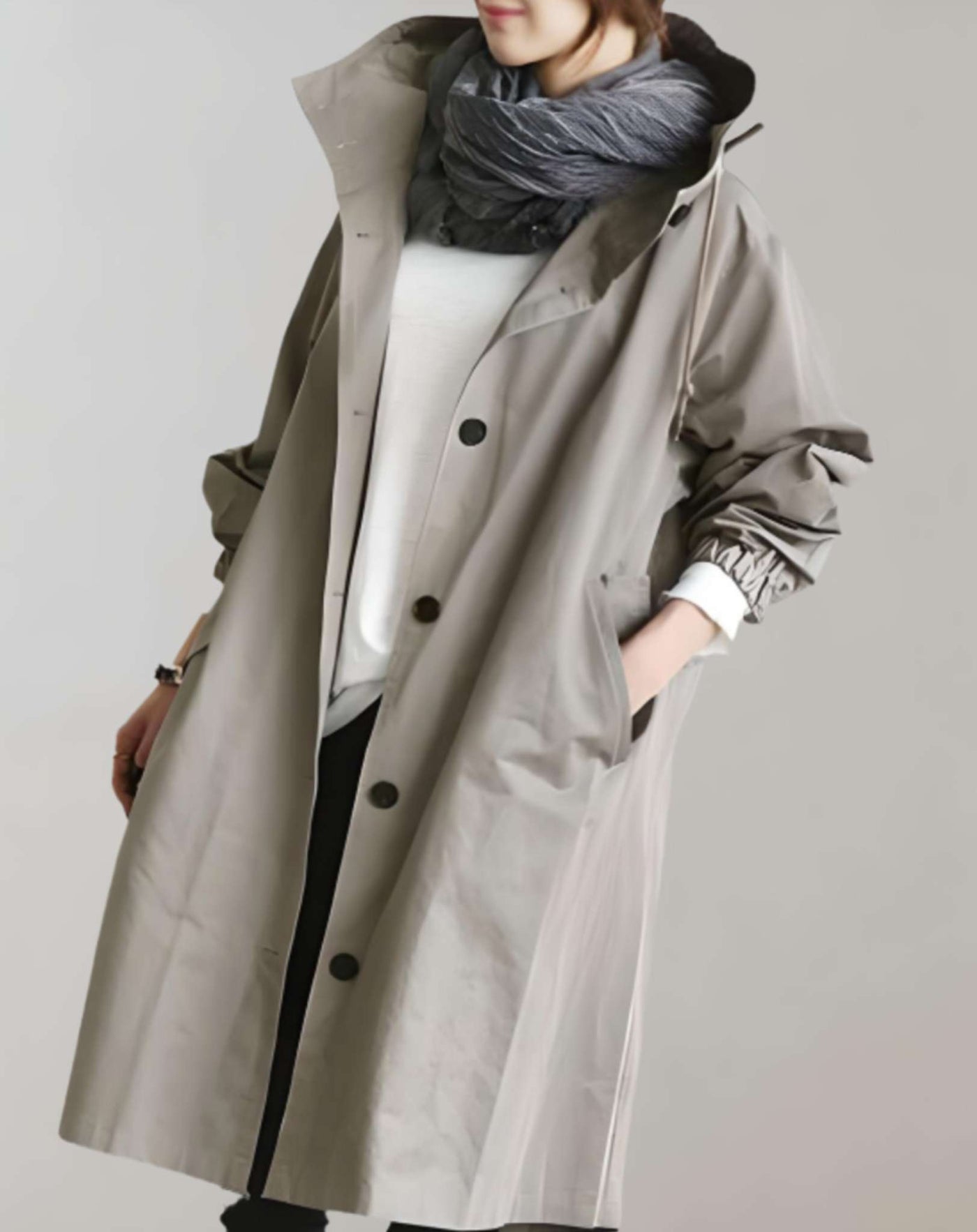 Dames Trenchcoat Losse Pasvorm
