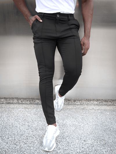 Heren Cargo Broek Modern Fit Zwart