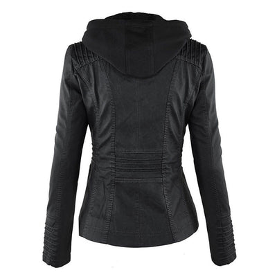 Dames jas met afneembare capuchon