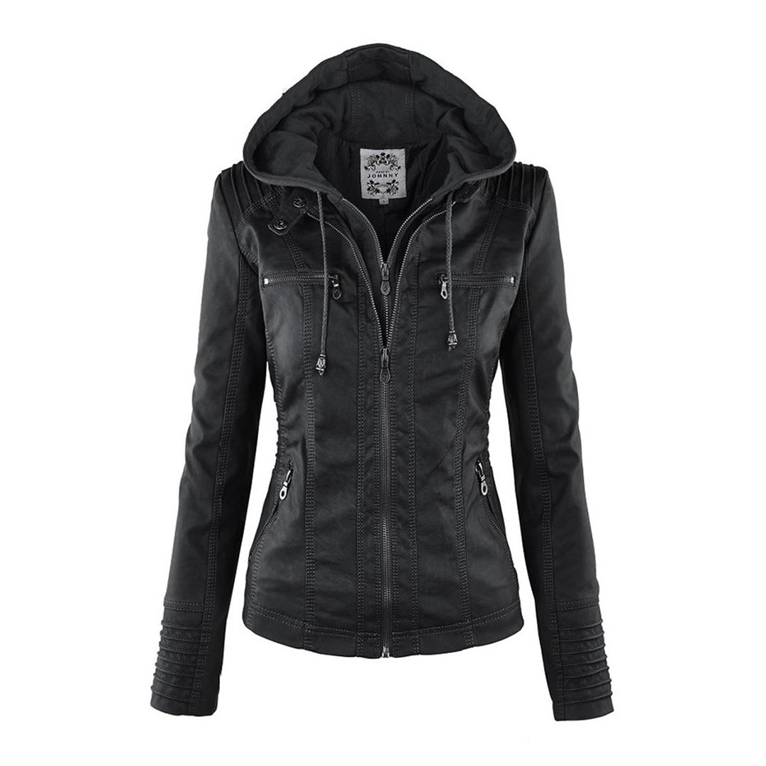 Dames jas met afneembare capuchon