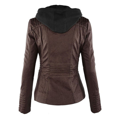 Dames jas met afneembare capuchon