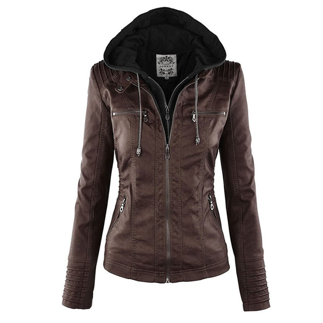 Dames jas met afneembare capuchon