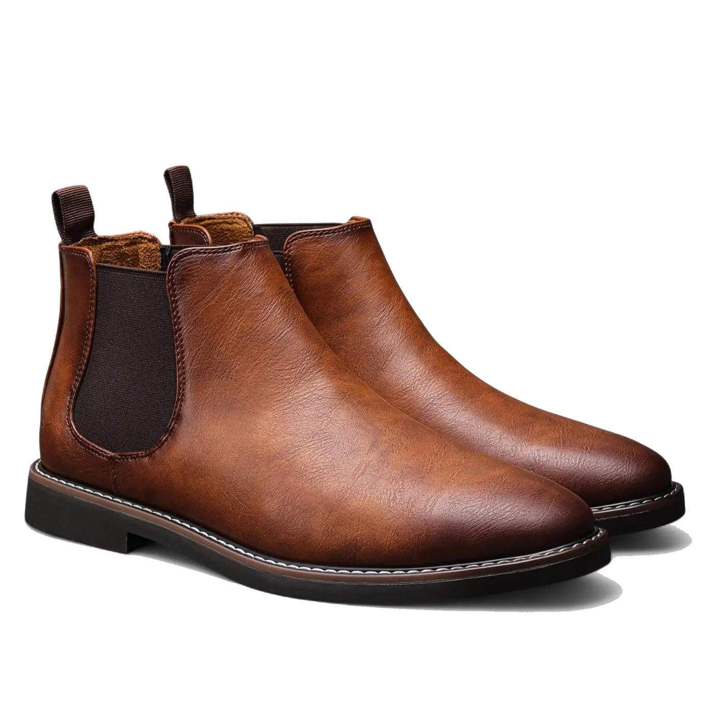 Heren Chelsea Boots Van Leer Elegant