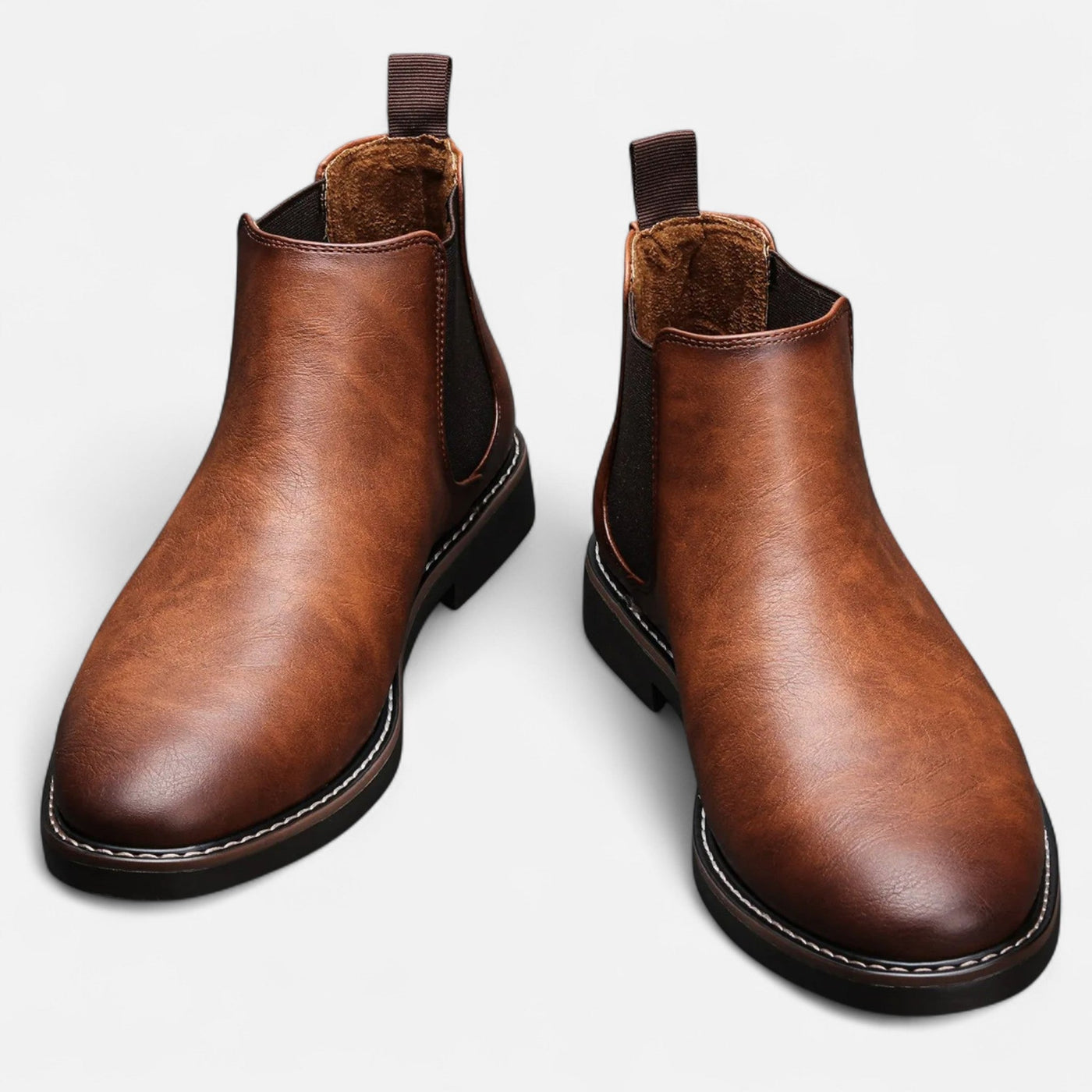 Heren Chelsea Boots Van Leer Elegant