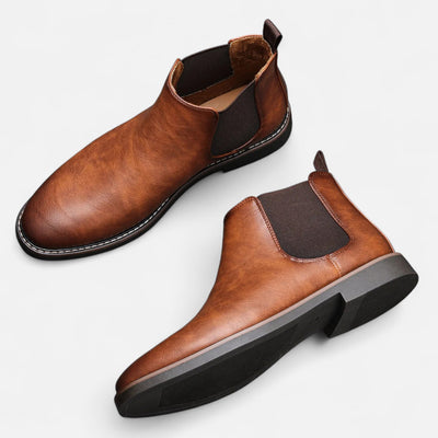 Heren Chelsea Boots Van Leer Elegant