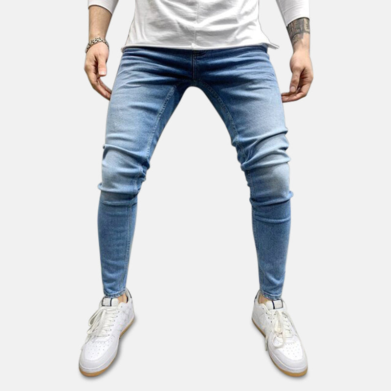 Heren Jeans met Slanke Pasvorm in Klassieke Stijl