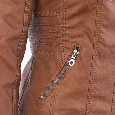 Dames jas met afneembare capuchon