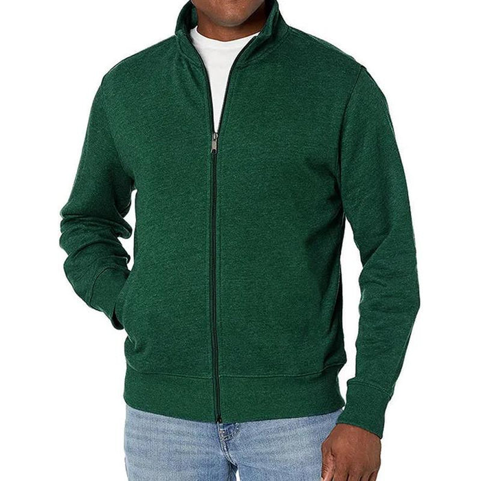 Heren full zip trui modern fit