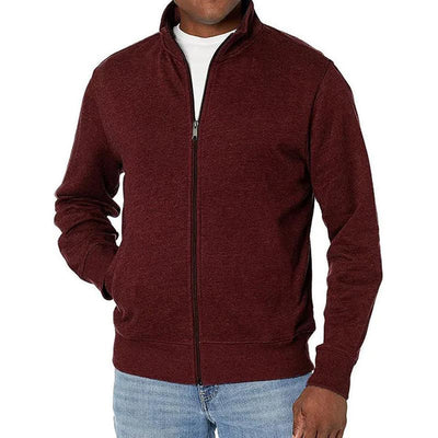 Heren full zip trui modern fit