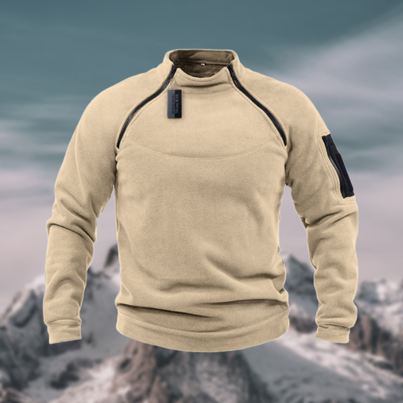 Heren Fleece Pullover Met Zakken