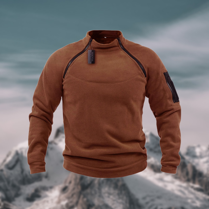 Heren Fleece Pullover Met Zakken