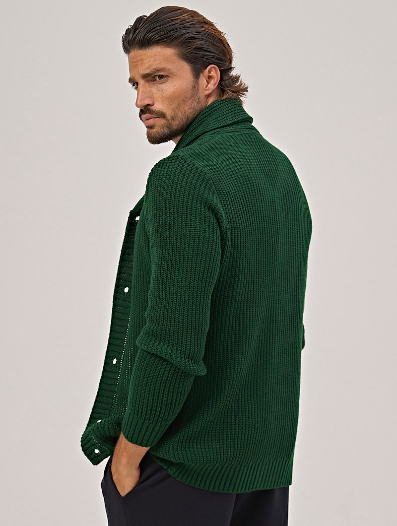 Heren Regular Fit Cardigan Met V-hals