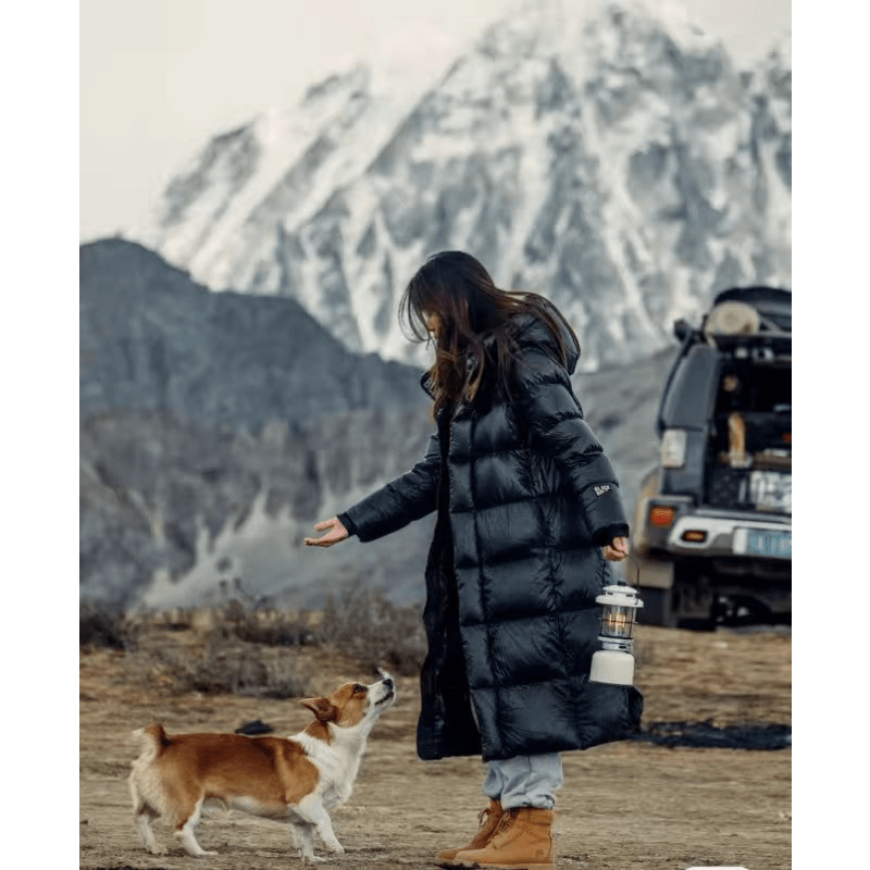 Dames down winter jacket waterproof