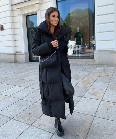 Dames Lange Winterjas Elegant Comfort