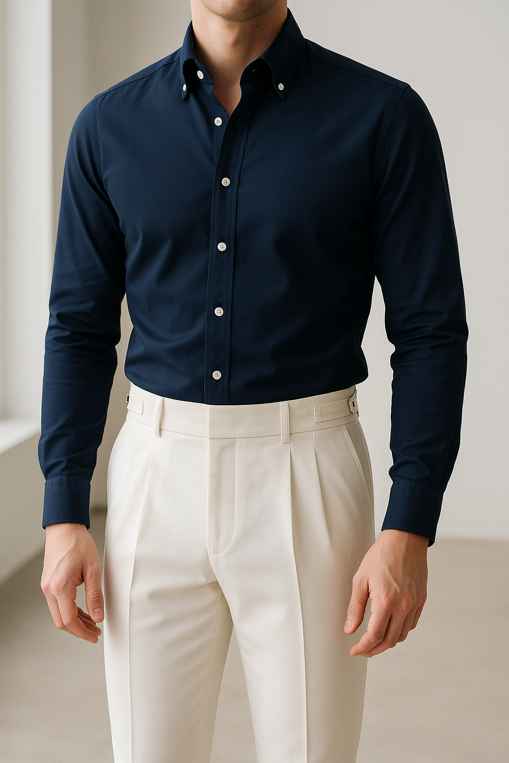 Heren Slim-fit Overhemd Tijdloos Elegant