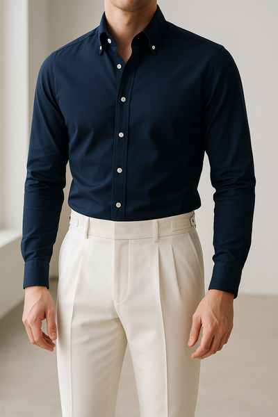 Heren Slim-fit Overhemd Tijdloos Elegant