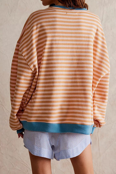 Gestreepte Trui met Klassiek Design