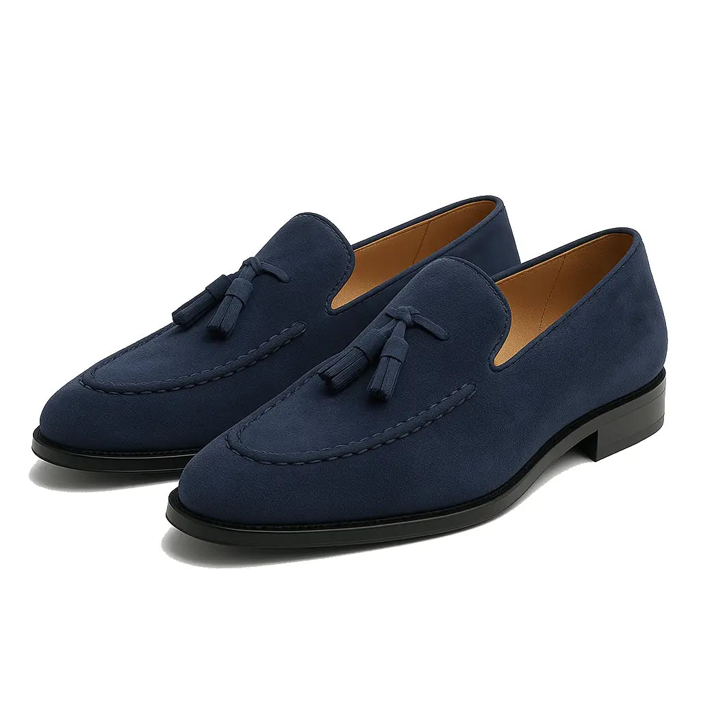 Heren Leren Loafers Bruin Verfijnd