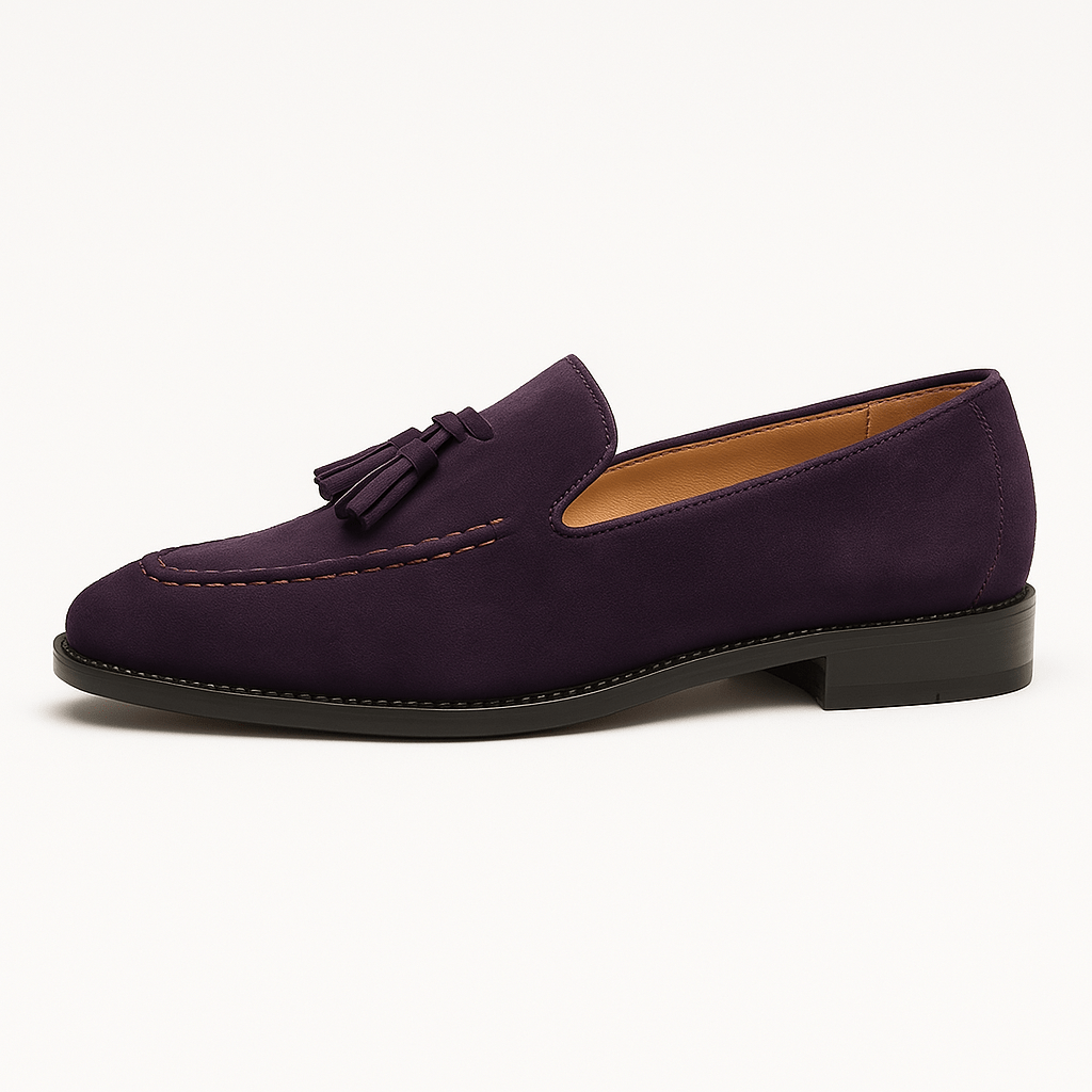 Heren Leren Loafers Bruin Verfijnd