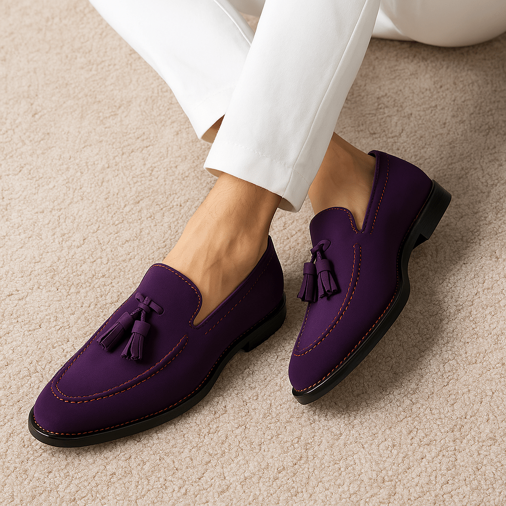 Heren Leren Loafers Bruin Verfijnd