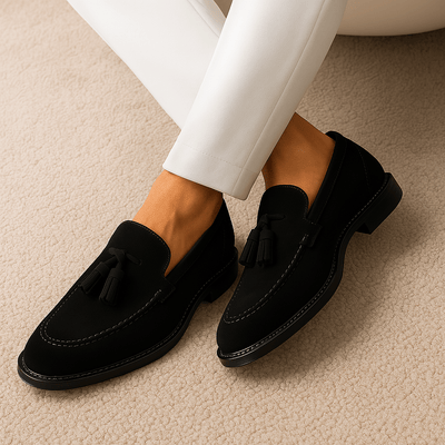 Heren Leren Loafers Bruin Verfijnd