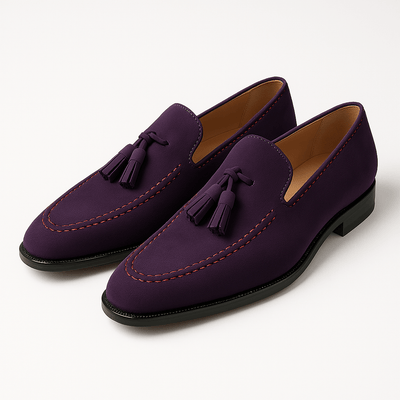 Heren Leren Loafers Bruin Verfijnd