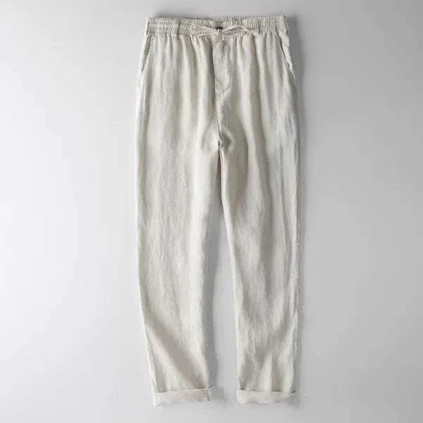 Heren Linnen Broek met Italiaans Design