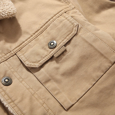 Heren Denim Jas Met Fleecevoering