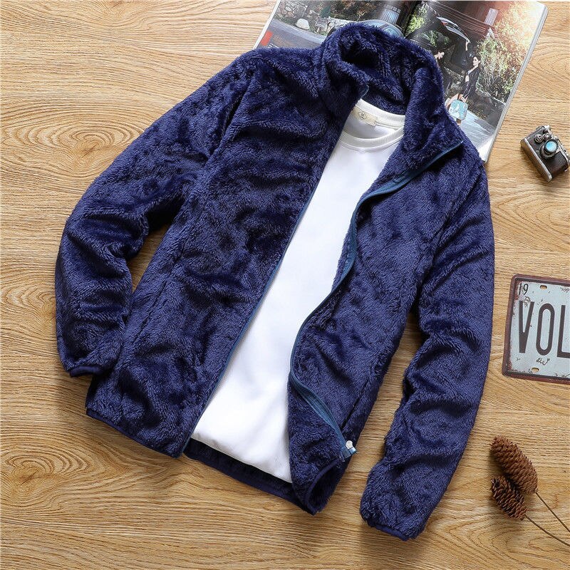 Heren Velvet Jas Casual Fit