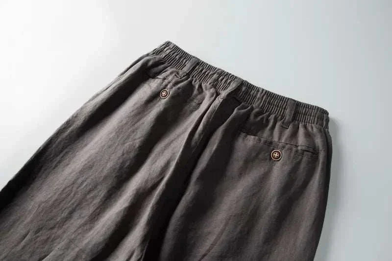 Heren Linnen Broek met Italiaans Design