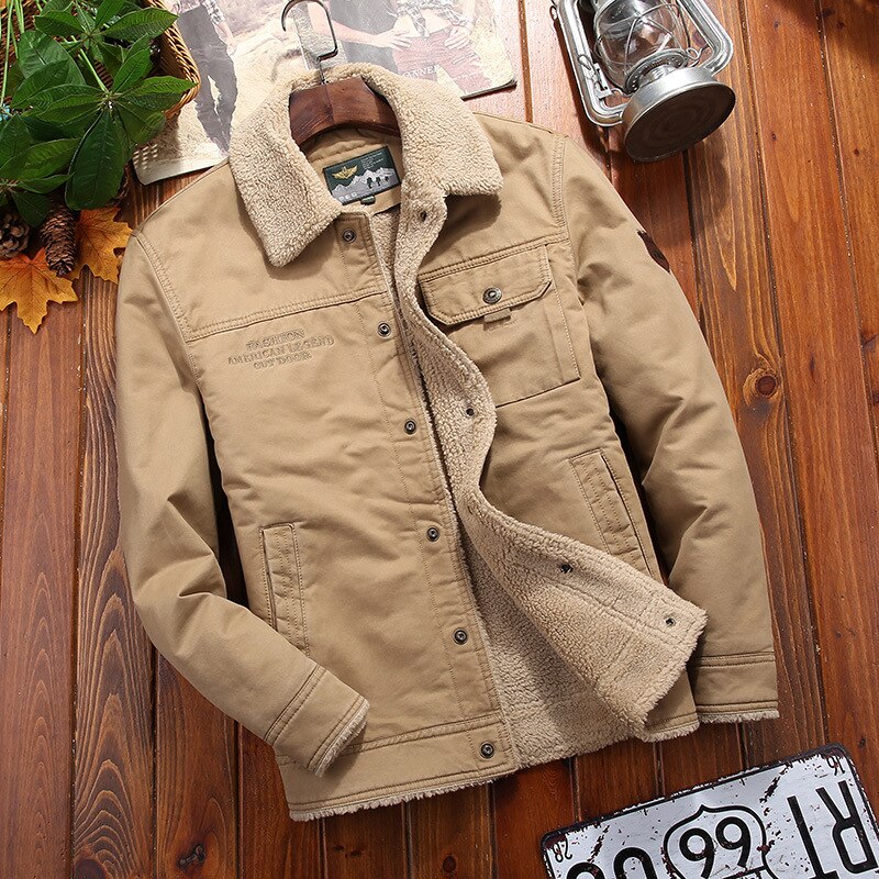 Heren Denim Jas Met Fleecevoering